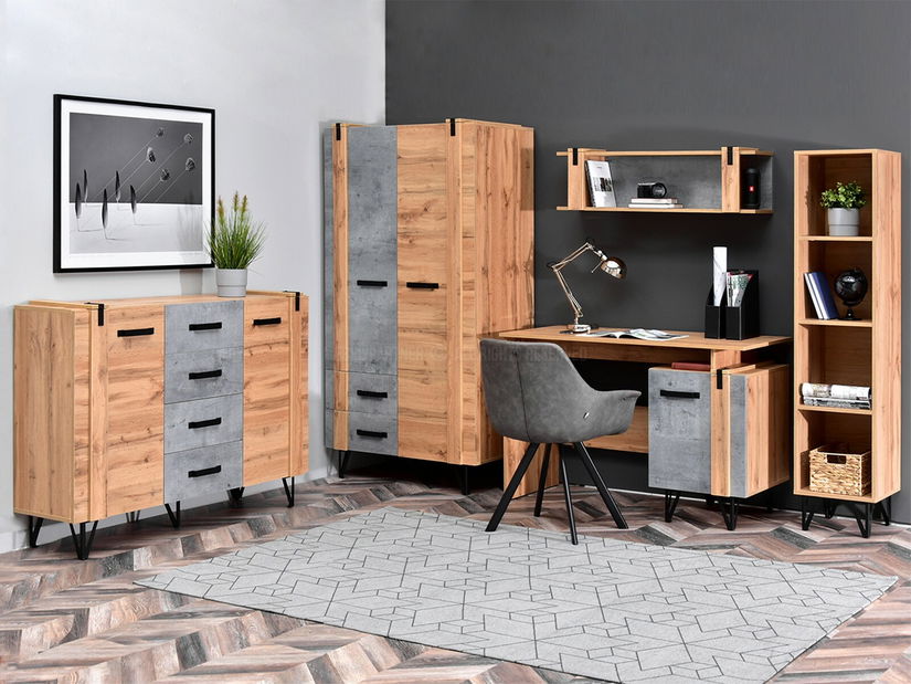Mobilier living Subrayado 03 (stejar + negru)