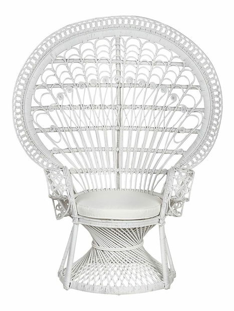 Záhradné kreslo Elixane (biela)