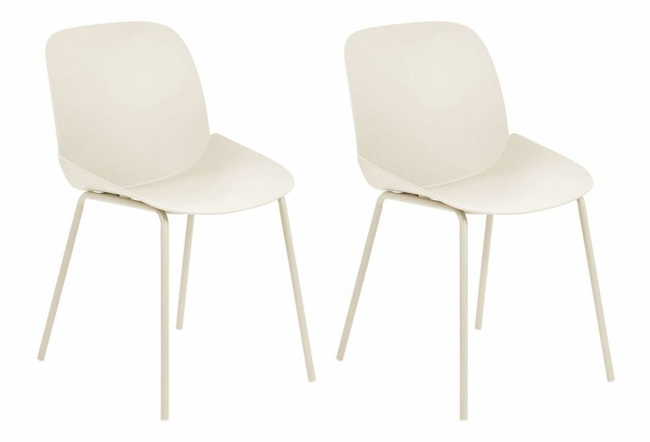Set 2 ks jedálenských stoličiek Milza (béžová)