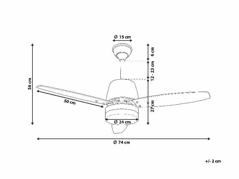 Ventilátor MEVAL (fekete)