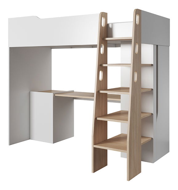 Poschodová posteľ 90 cm Bury