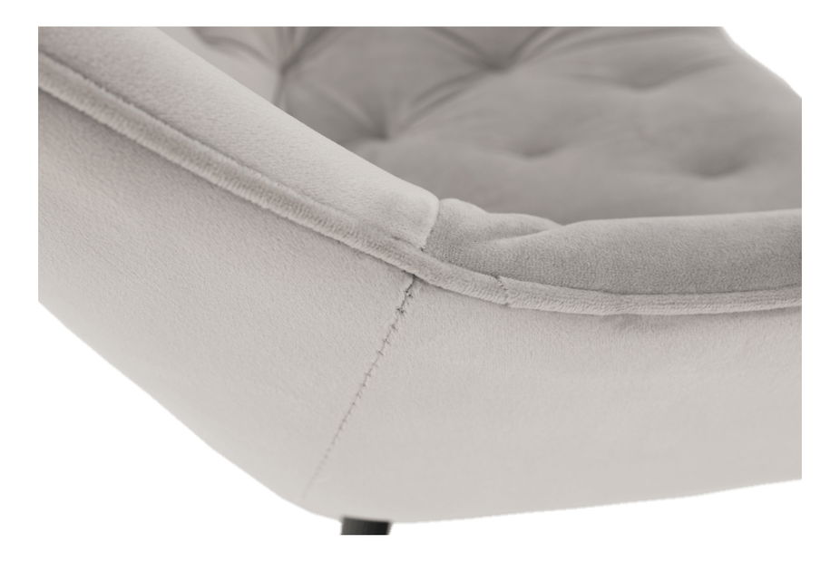 Dizajnové kreslo Feddy (svetlosivá)