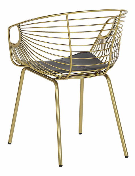 Set 2 ks. jedálenských stoličiek HABIR (zlatá)