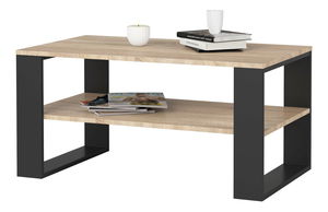 Stolić za kavu Aislan (hrast sonoma + crna)