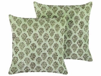 Set 2 buc perne decorative 45 x 45 cm Rugnia (verde)