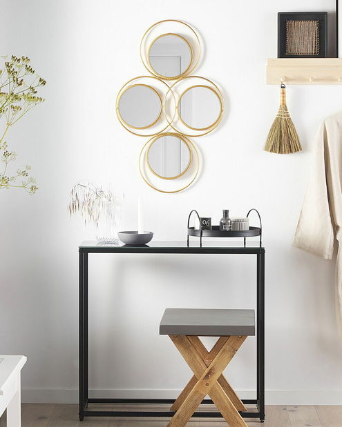 Nástenné zrkadlo Lesza (zlatá)