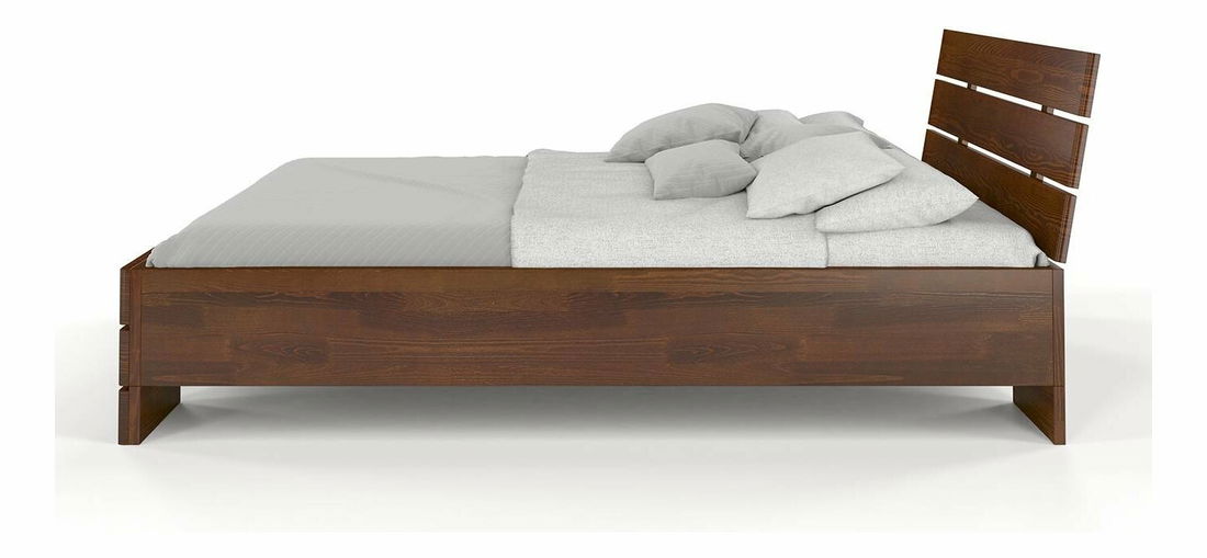 Manželská posteľ 200 cm Naturlig Lorenskog High (borovica)