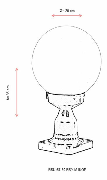 Iluminat de perete pentru exterior Baylee (Negru + alb)