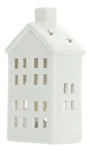 Porcelánový domček na čajovú sviečku RXL 418 (biela)