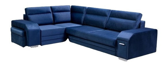 Kutna garnitura- Alfredo (tamnoplava) (L)