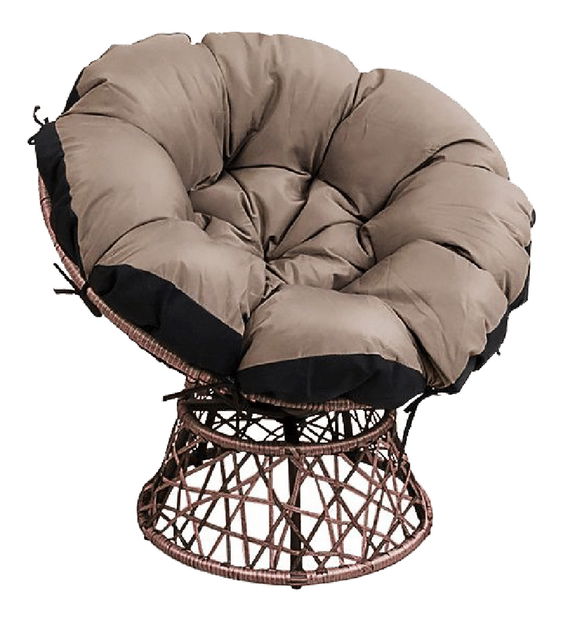 Fotoliu rotativ Trinny (maro + negru) *resigilat