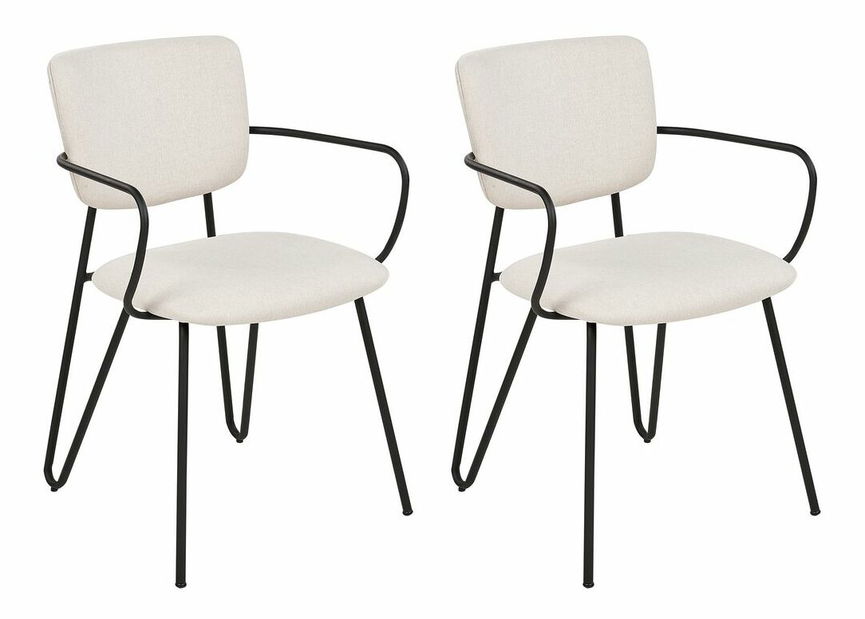 Set 2 ks jedálenských stoličiek Emmanuelle (biela)