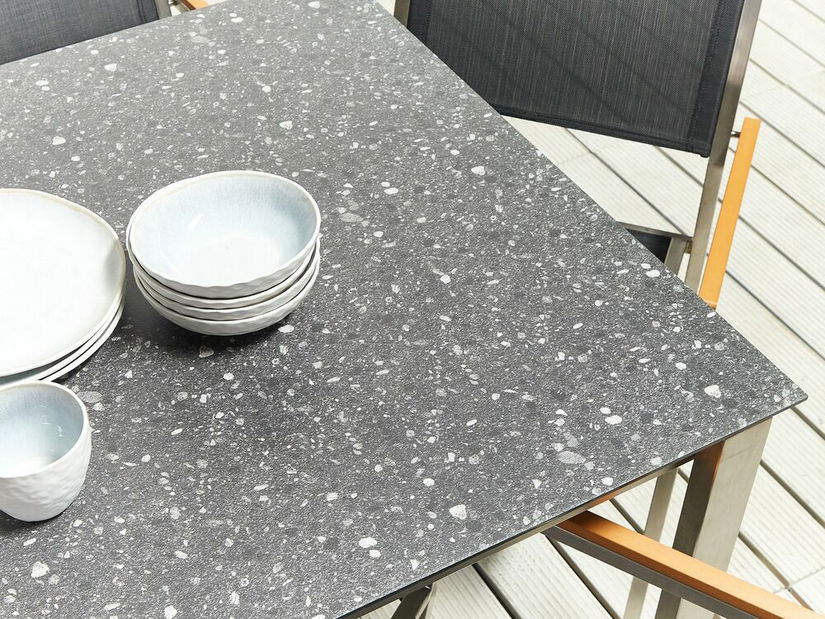 Záhradný stôl Cleopatra (čierna) (pre 8 a viac osôb)