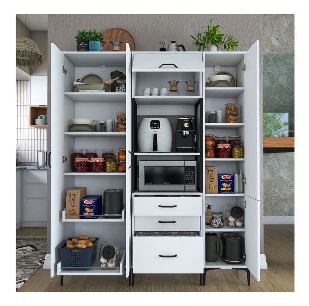 Dulap cu rafturi Jenaretta 144 (alb)