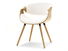 Jedálenská stolička Busque (krémová + dub)