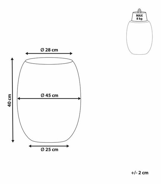 Măsuță laterală Unity (Negru lucios) 