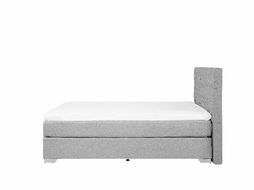 Franciaágy Boxspring 160 cm DUKE (ágyráccsal és matraccal) (szürke)