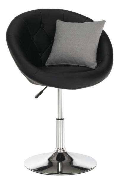 Otočné kreslo Gully (čierna)