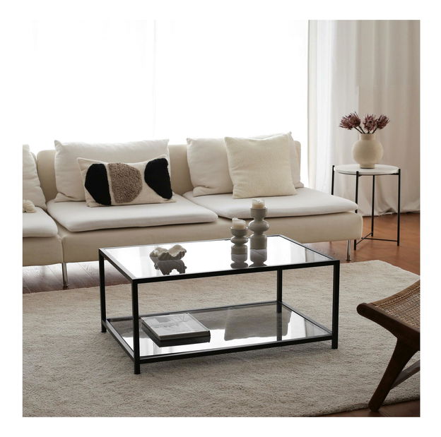 Konferenčný stolík Astidas (sivá + čierna)