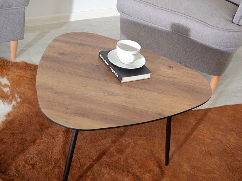 Konferenčný stolík Rossi Xl (orech + čierna)