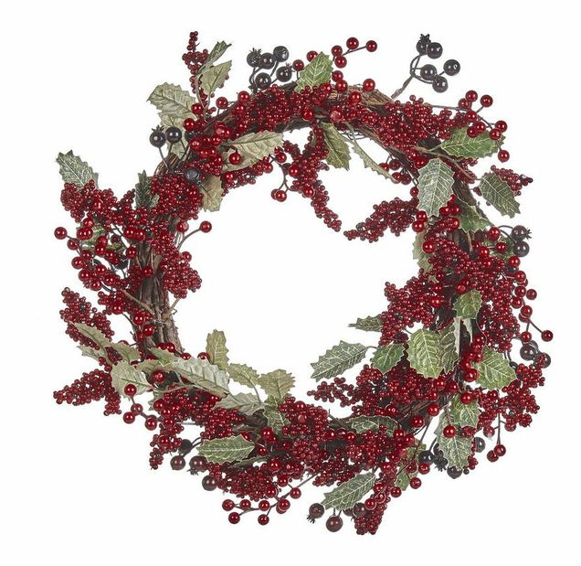 Veniec na dvere ø 40 cm Pru (červená)