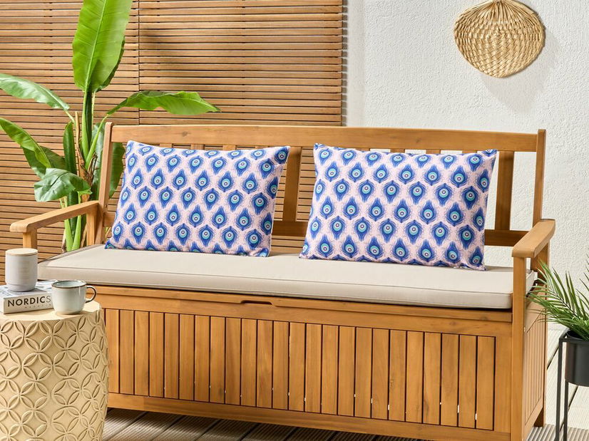 Set 2 ukrasna jastuka 40 x 60 cm Cerina (plava)