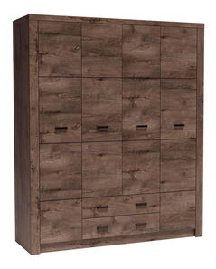 Šatníková skriňa Nadenas N18 (jaseň tmavý)