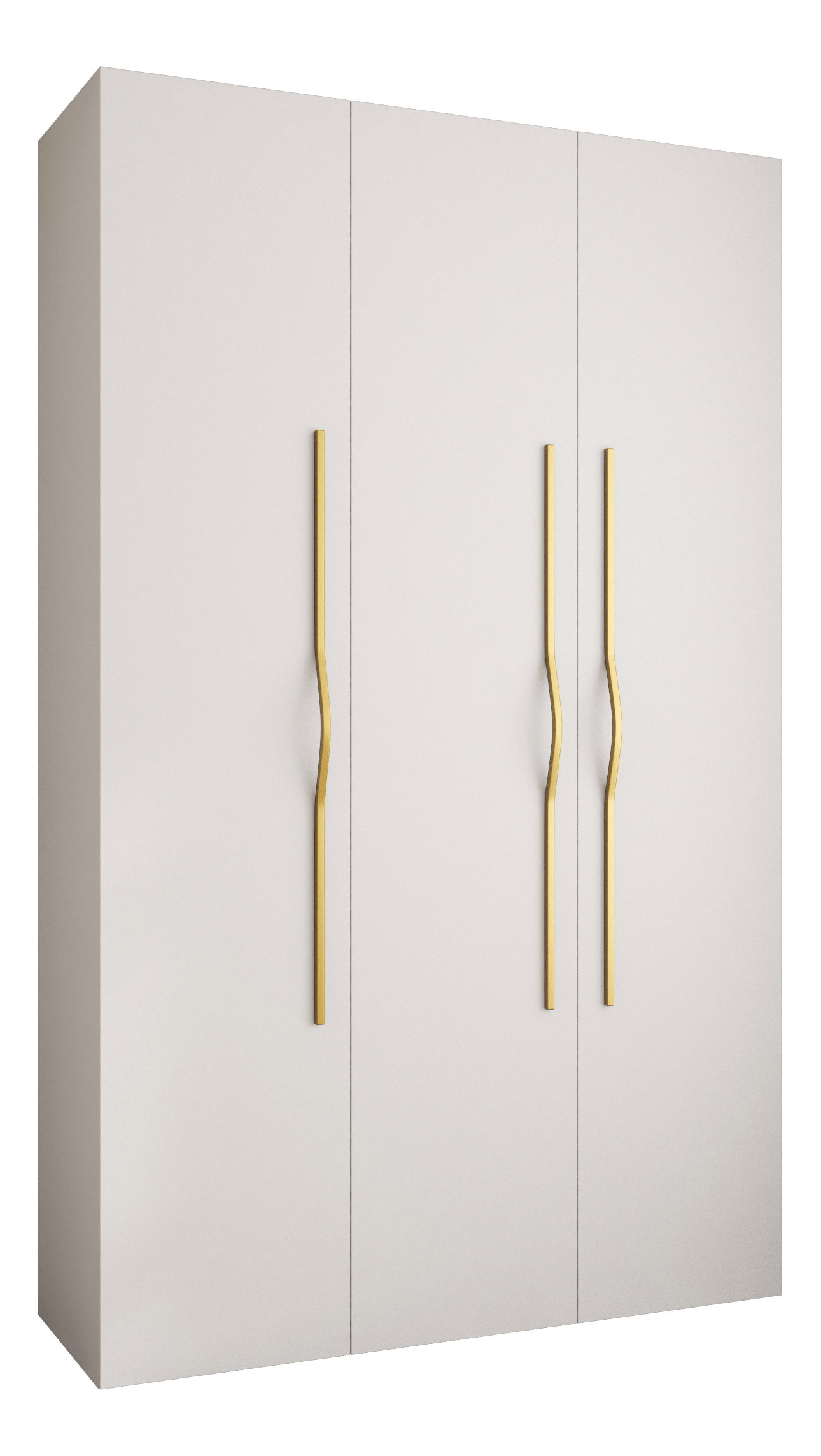 Ruhásszekrény 150 cm Carmela 50-2 (fehér + arany)