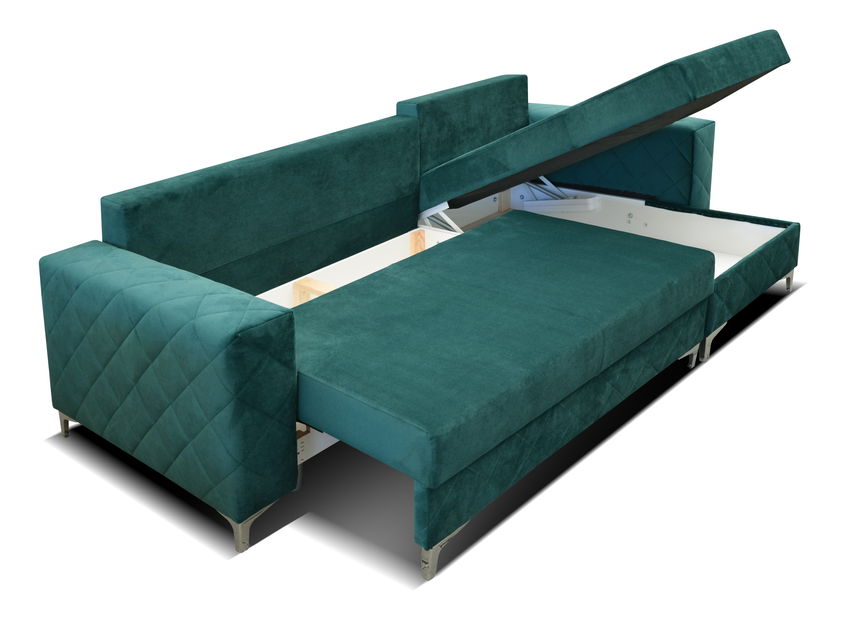 Sarokkanapé Misrin (zöld) (J) *bazár