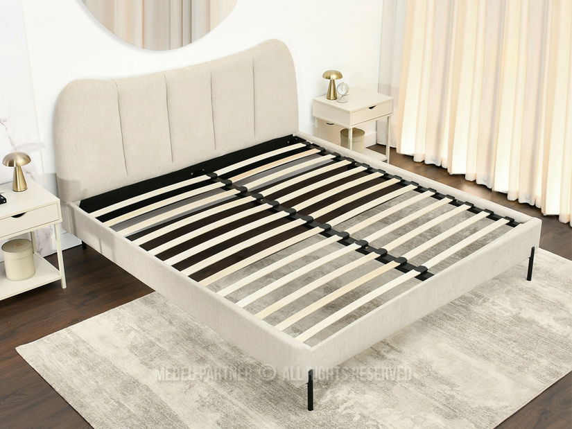 Bračni krevet 160 cm Golpe 160 (krem + crna)