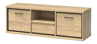 TV stolík/skrinka Milley 12 (s LED osvetlením) (hikora)