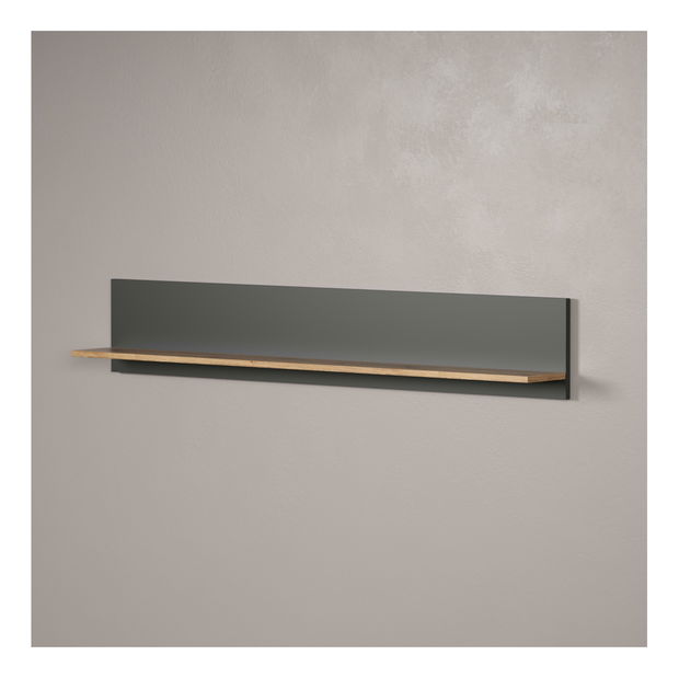 Raft de perete Esferas (grafit + stejar evoke) 