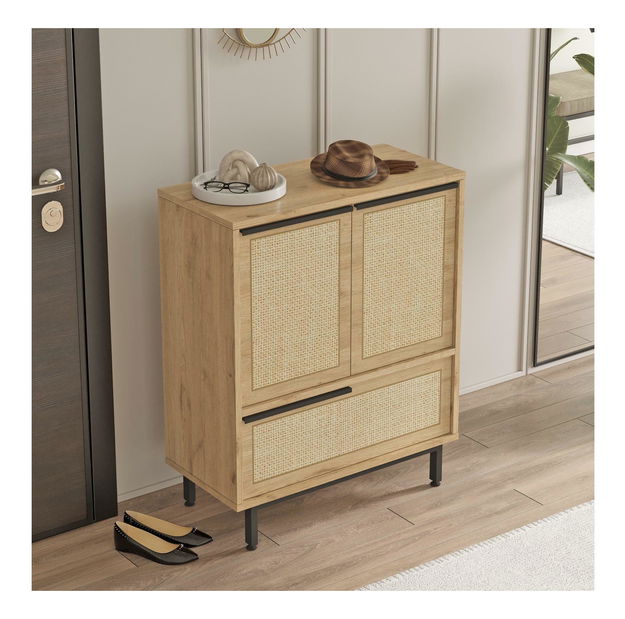 Dulap pentru pantofi Otto 8 (nuc + stejar)