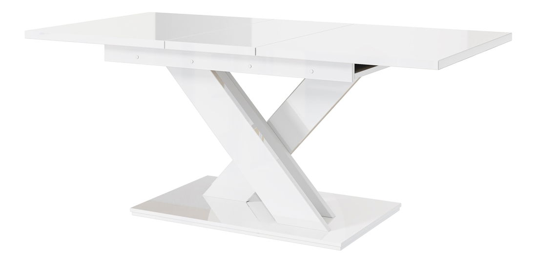Jedálenský stôl Barax (lesk biely) (pre 6 až 8 osôb) *výpredaj