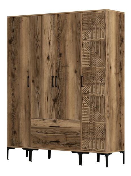 Ruhásszekrény Kiara STP (dió)