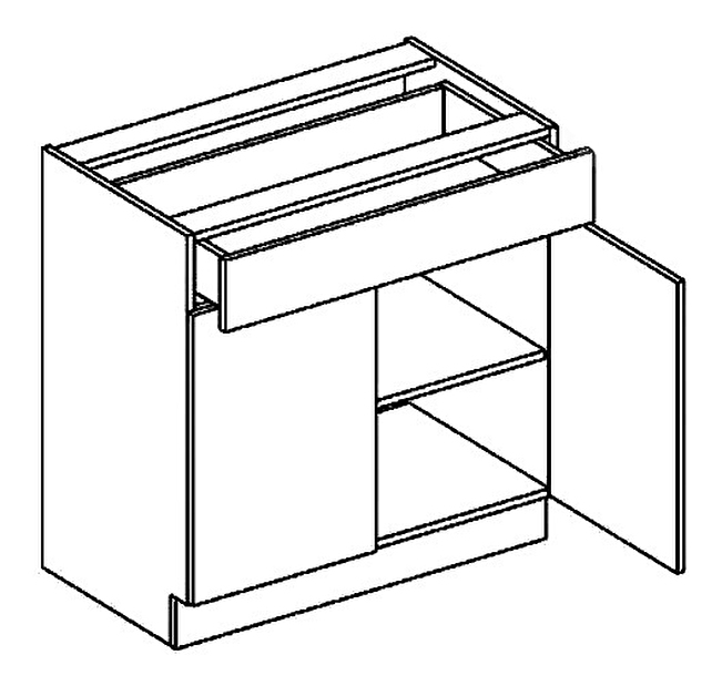 Dolná kuchynská skrinka Moreno D80 1 zásuvka *výpredaj