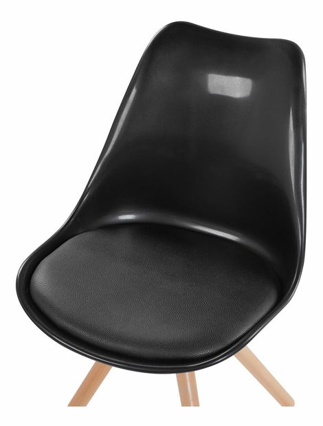 Set 2 ks. jedálenských stoličiek Doha (čierna)