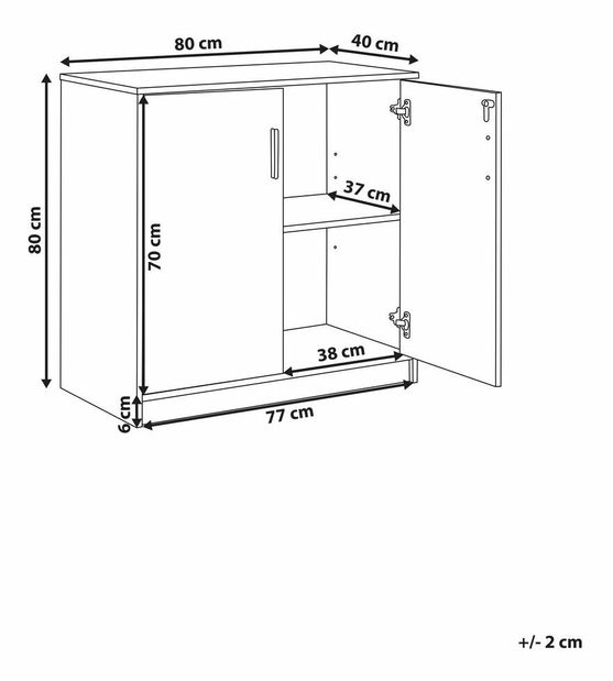 Dulap Zirkone (Alb + gri) 
