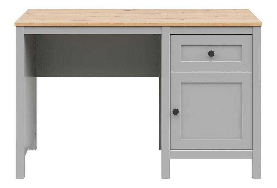 Radni stol Salga 1 (arktik siva + hrast artisan) 