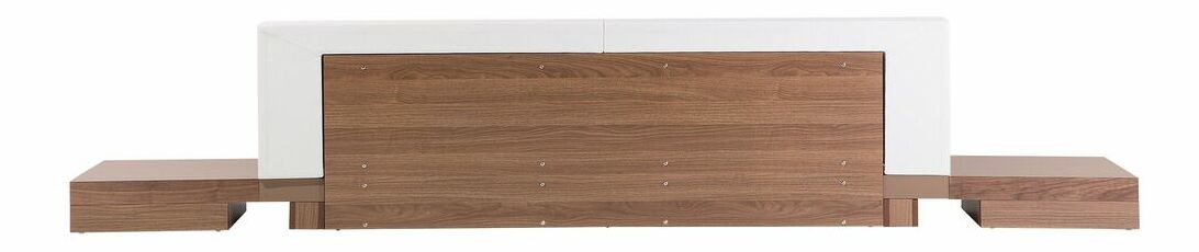 Pat matrimonial cu apă 180 cm Zendaya (maro deschis) (cu saltea)