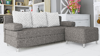 Sofa Dorien s tabureom (Lux 05 + Evo 32)