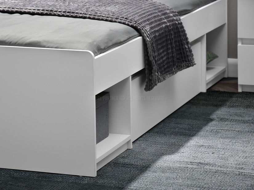 Jednolôžková posteľ Lehendakari LI09 (biela)