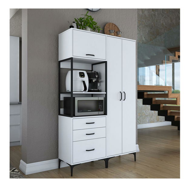 Dulap cu rafturi Jenaretta 142 (alb)