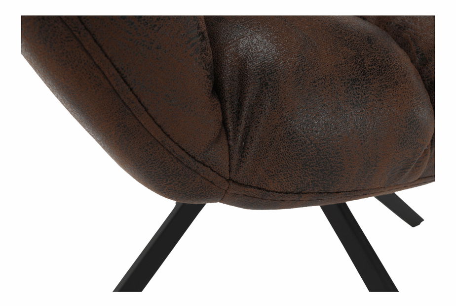 Dizajnerska fotelja Komand (smeđa) *Rasprodaja