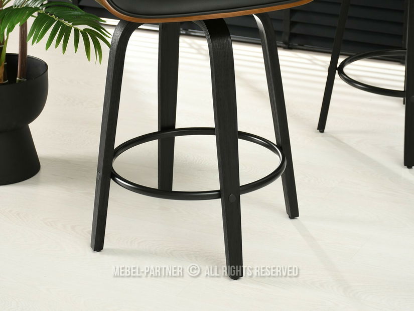 Stolička Rolf H (orech tmavý + čierna)