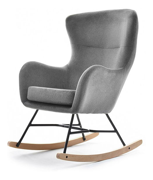 Kreslo Nesia (sivá + buk čierny)