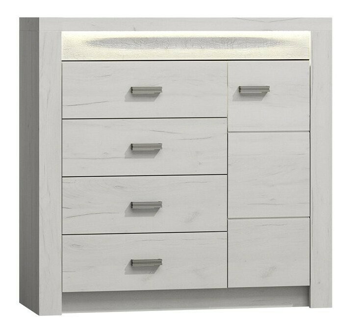 Komoda Nadenas N17 (dub craft biely) 