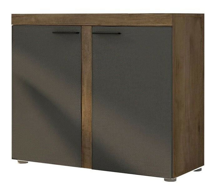 Comodă Rokara 2F 3 (stejar lefkas + grafit)