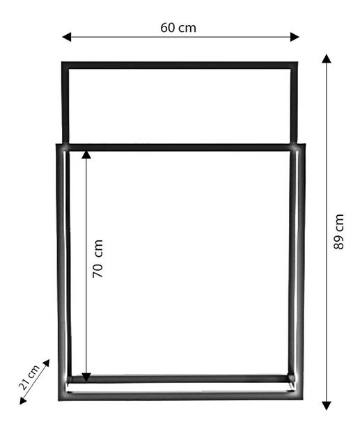 Kúpeľňový vešiak Emanuel (Čierna)