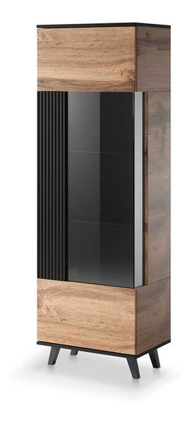 Vitrina Ranae W1 (hrast wotan + crna)